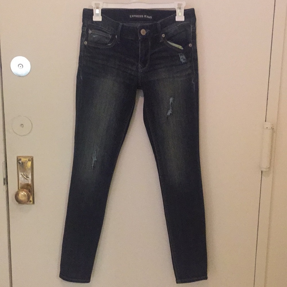 Express Low Rise Jean Leggings Size 4